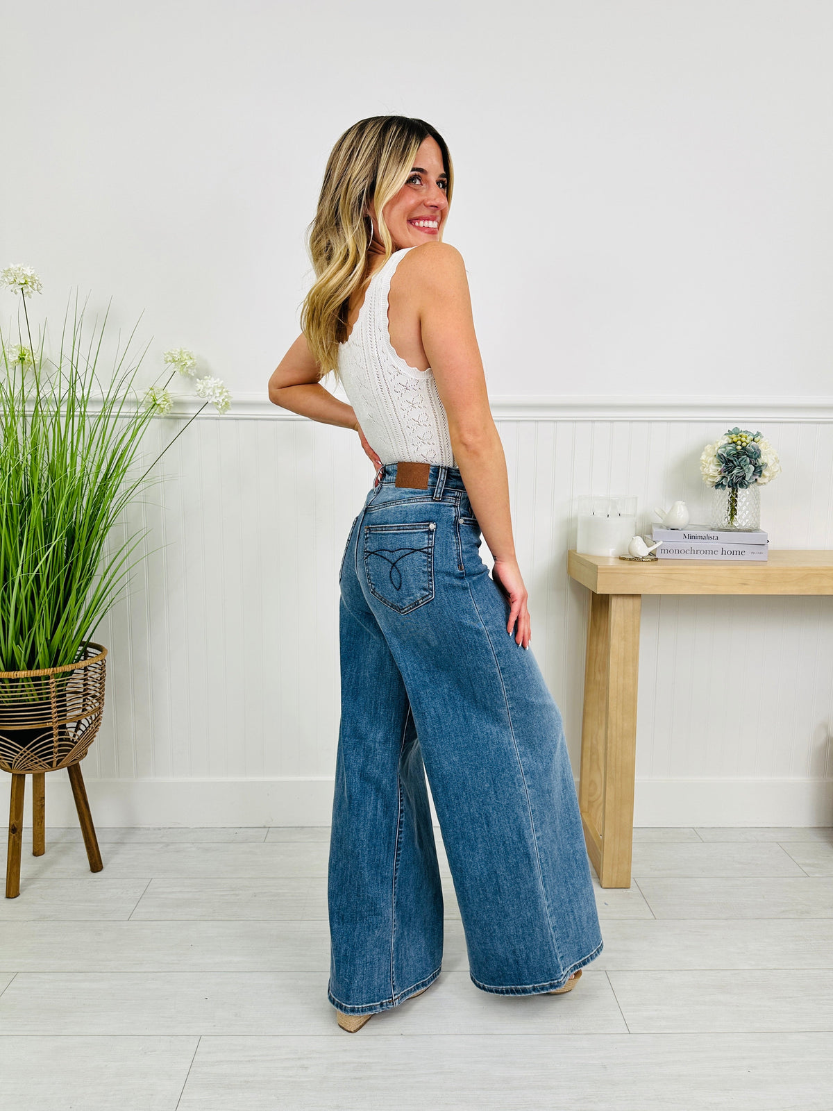 Polished in Palazzo Jeans