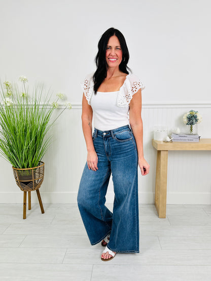 Polished in Palazzo Jeans