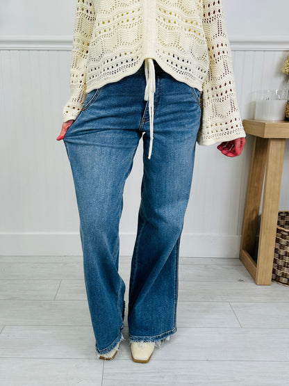 Almost Famous Retro Wide Leg Jeans