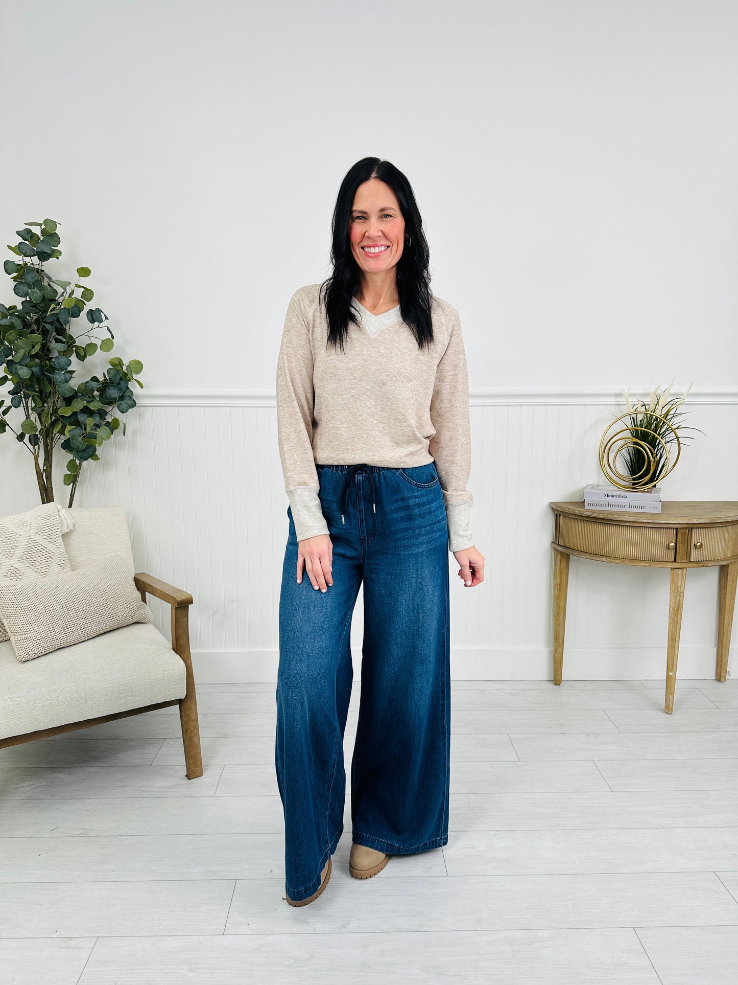 Light As A Featherweight Palazzo Jeans