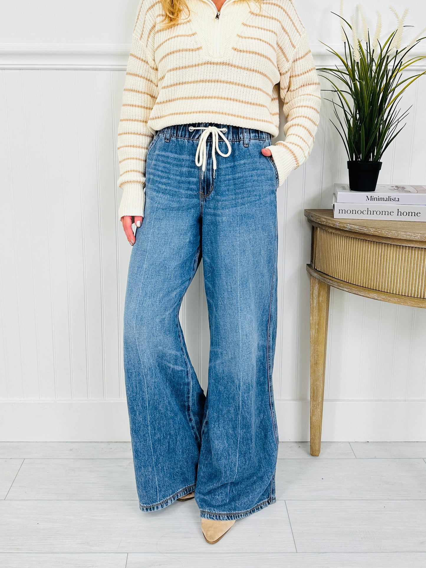Easy Does It Featherweight Palazzo Jeans