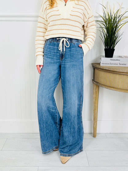 Easy Does It Featherweight Palazzo Jeans