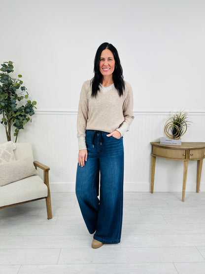 Light As A Featherweight Palazzo Jeans