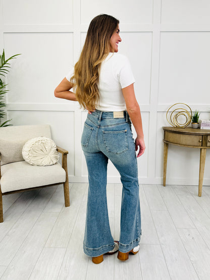 Main Attraction Vintage Wash Flares