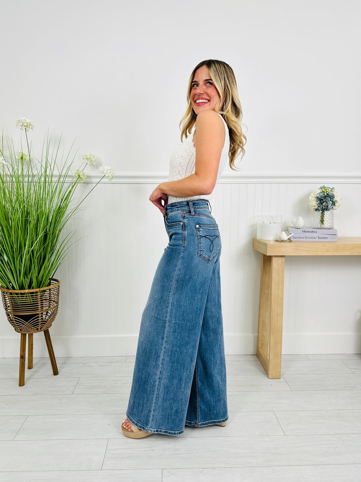 Polished in Palazzo Jeans