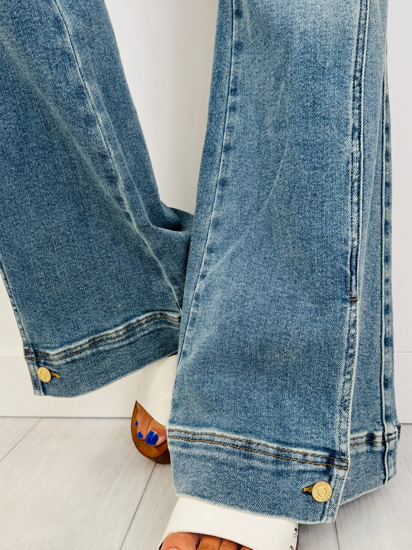 Main Attraction Vintage Wash Flares