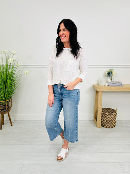 Spring Forward Cropped Wide Leg Jeans