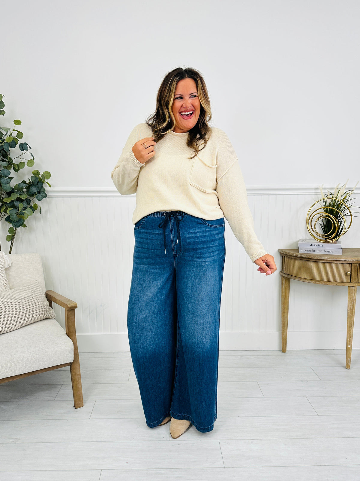 Light As A Featherweight Palazzo Jeans