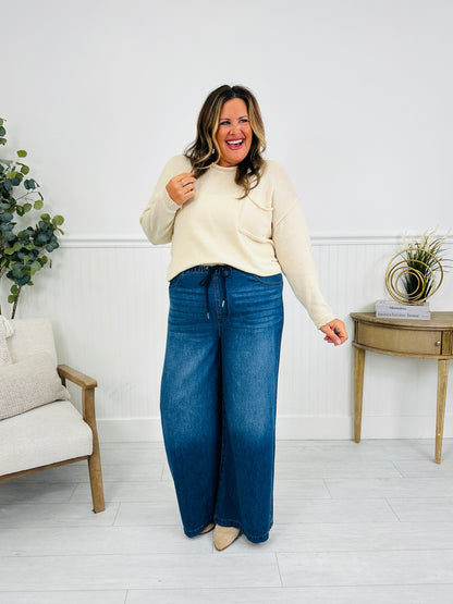 Light As A Featherweight Palazzo Jeans