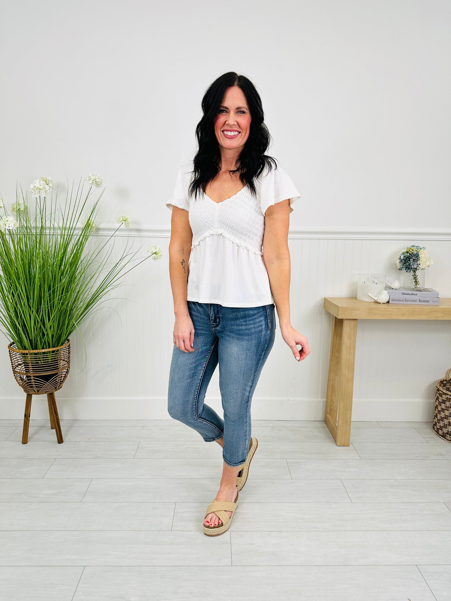 Go Against The Grain Capri Jeans