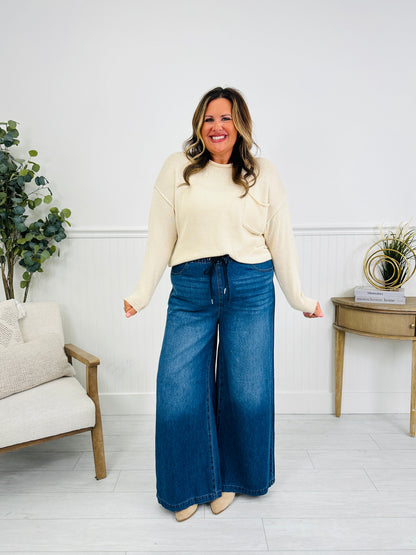 Light As A Featherweight Palazzo Jeans