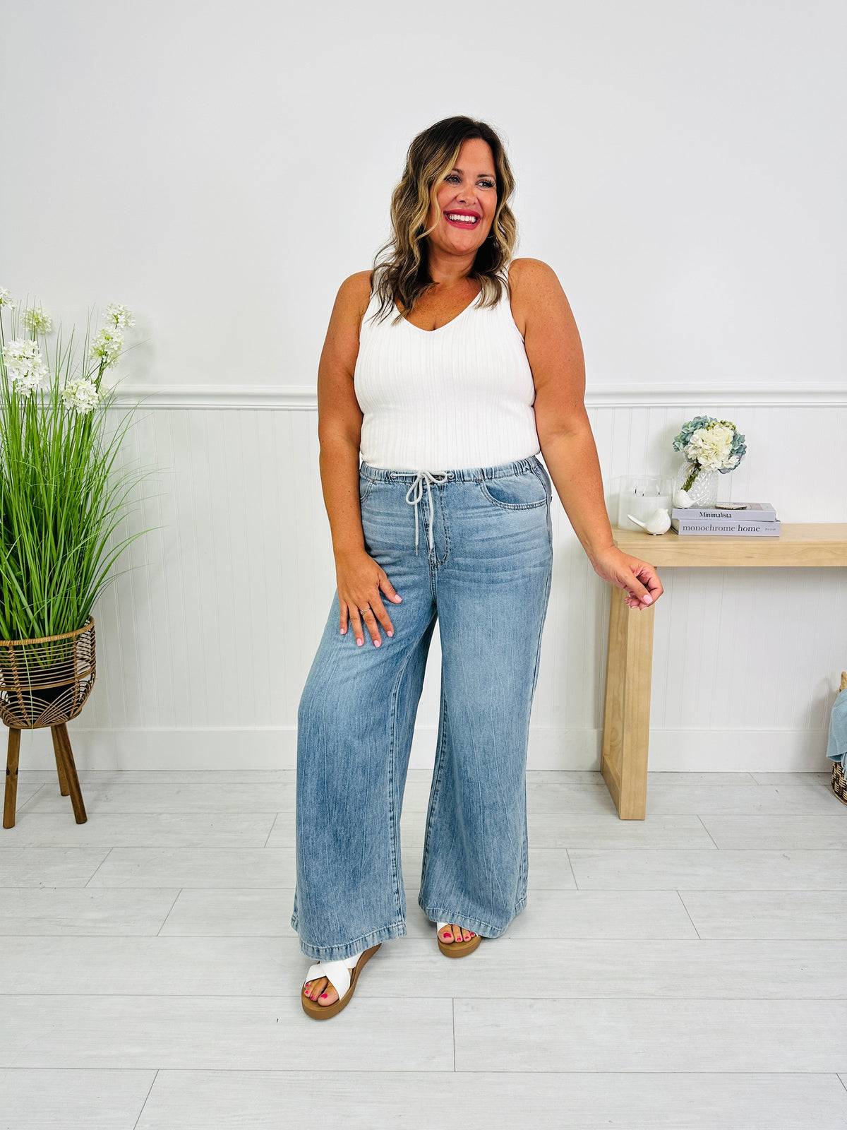 Featherweight Flow Palazzo Jeans