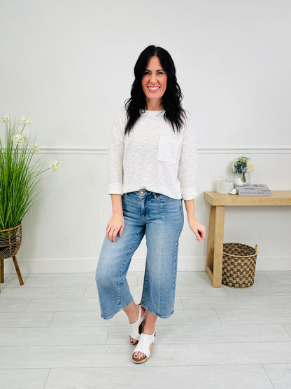Spring Forward Cropped Wide Leg Jeans