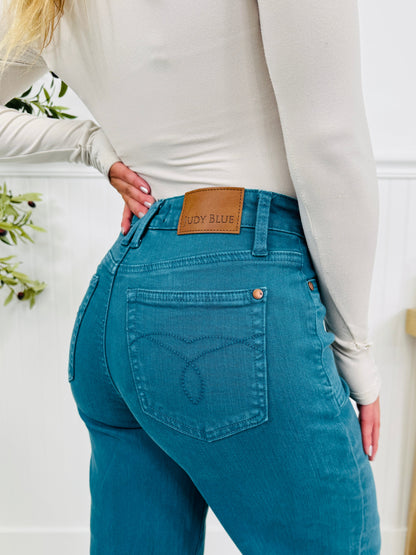 Deep Waters Wide Leg Utility Jeans