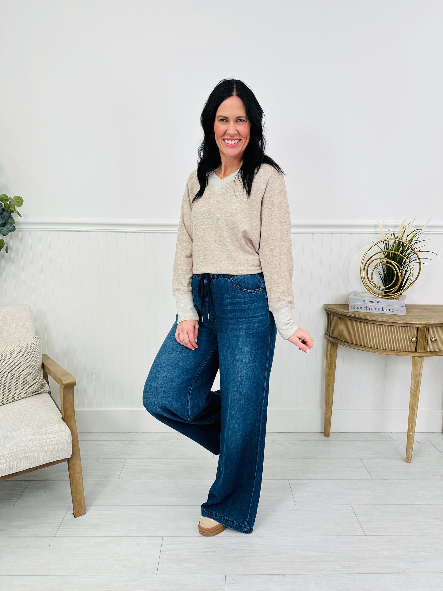 Light As A Featherweight Palazzo Jeans