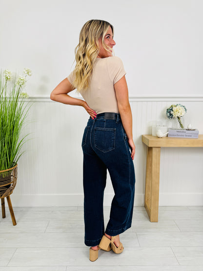Timeless Touch Trouser Wide Leg Ankle Jeans