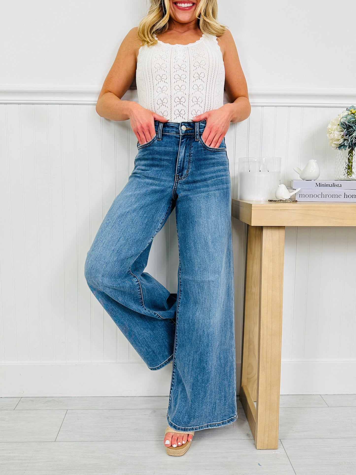 Polished in Palazzo Jeans