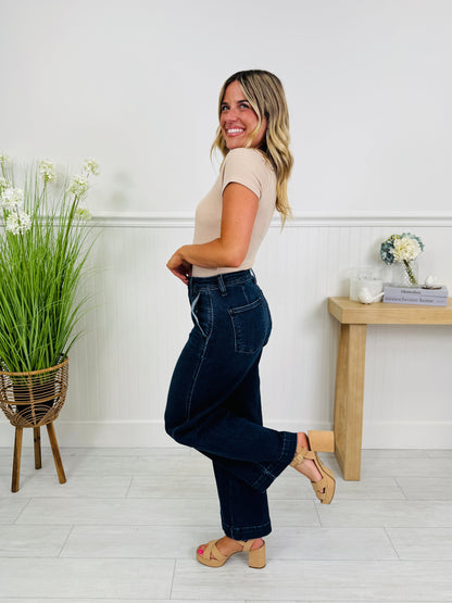 Timeless Touch Trouser Wide Leg Ankle Jeans