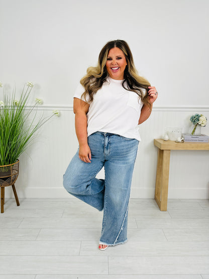 Make Your Statement Retro Wide Leg Jeans