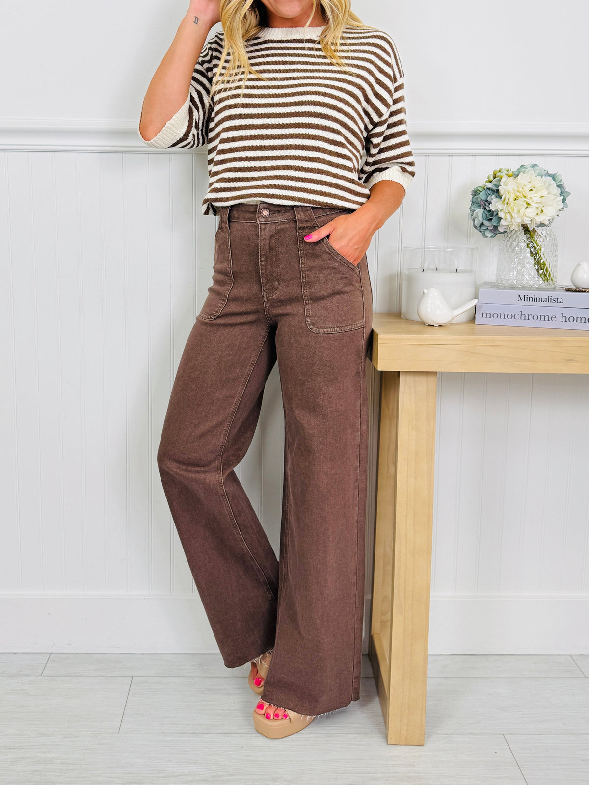 Box of Chocolates Retro Wide Jeans