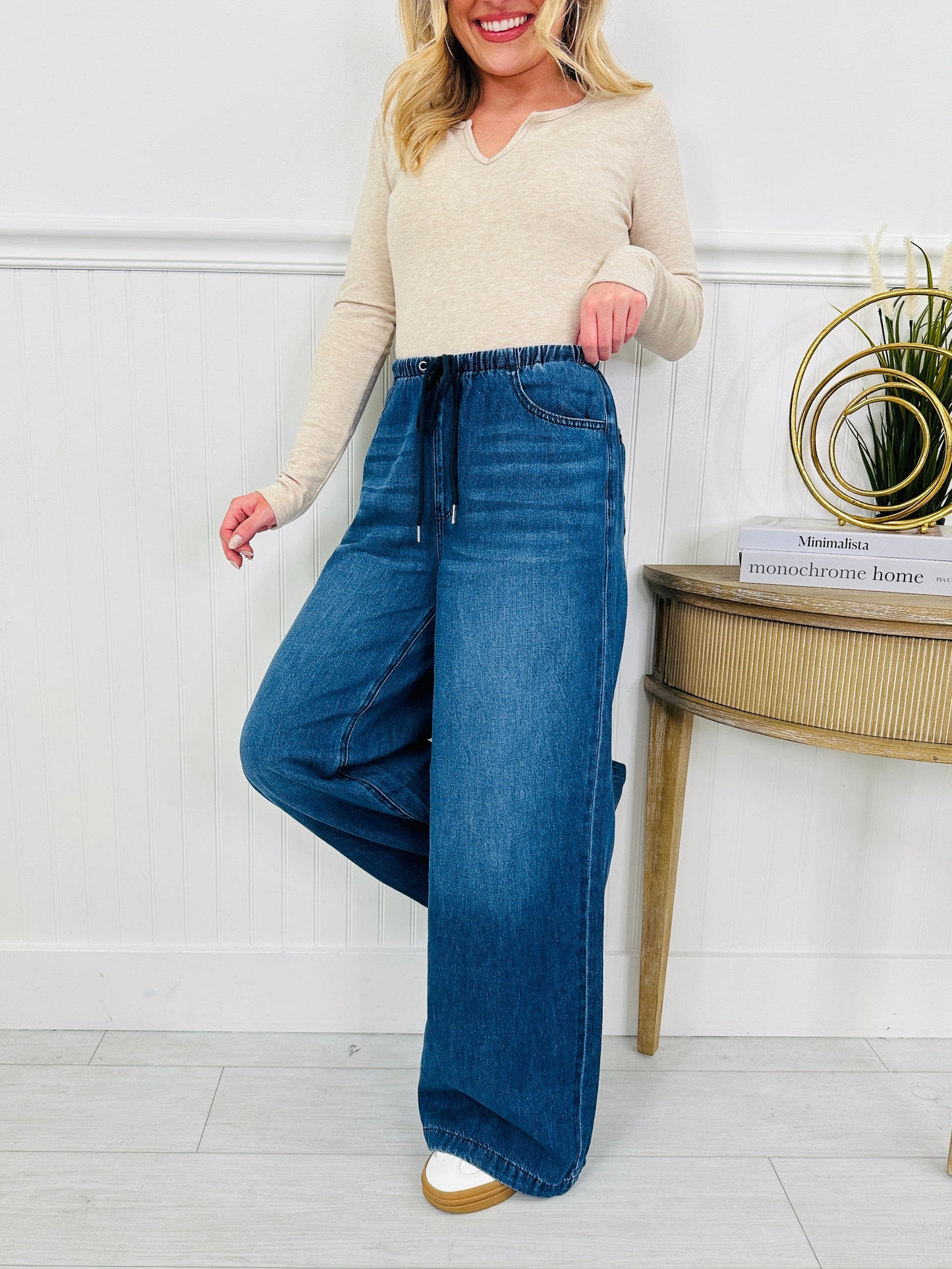 Light As A Featherweight Palazzo Jeans