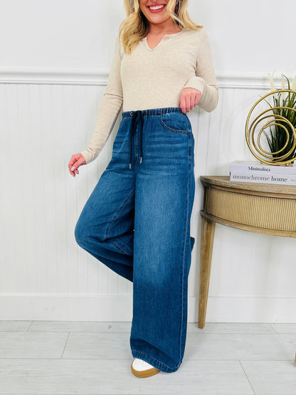 Light As A Featherweight Palazzo Jeans