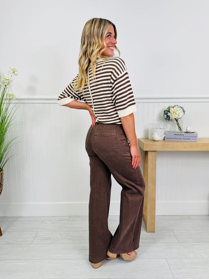 Box of Chocolates Retro Wide Jeans