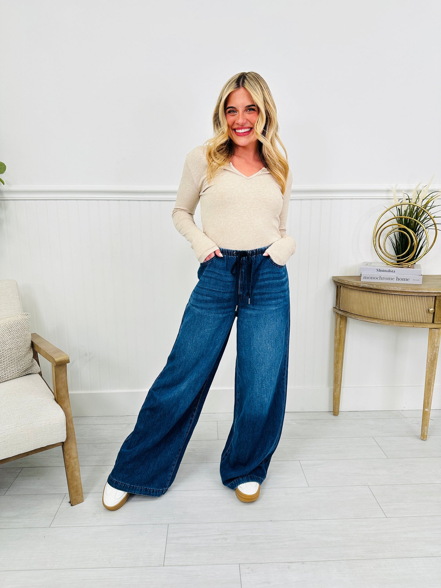 Light As A Featherweight Palazzo Jeans