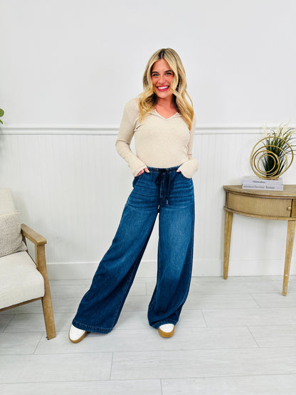 Light As A Featherweight Palazzo Jeans
