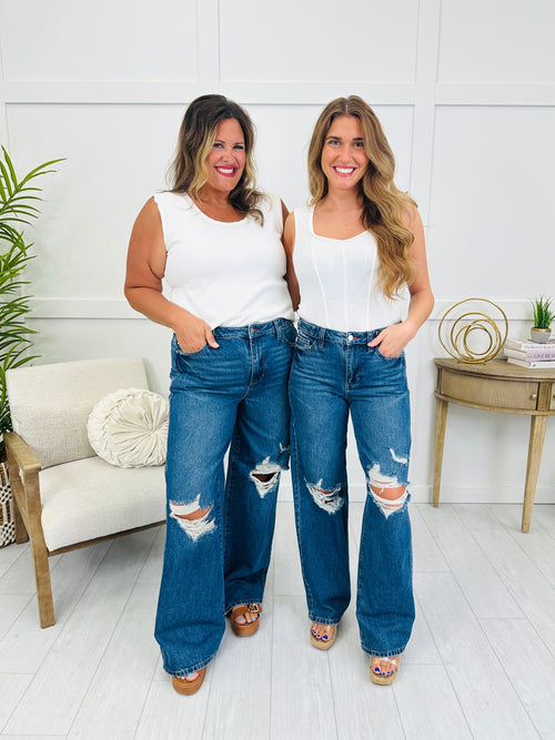 Fit To Flatter Straight Leg Adjustable Column Jeans