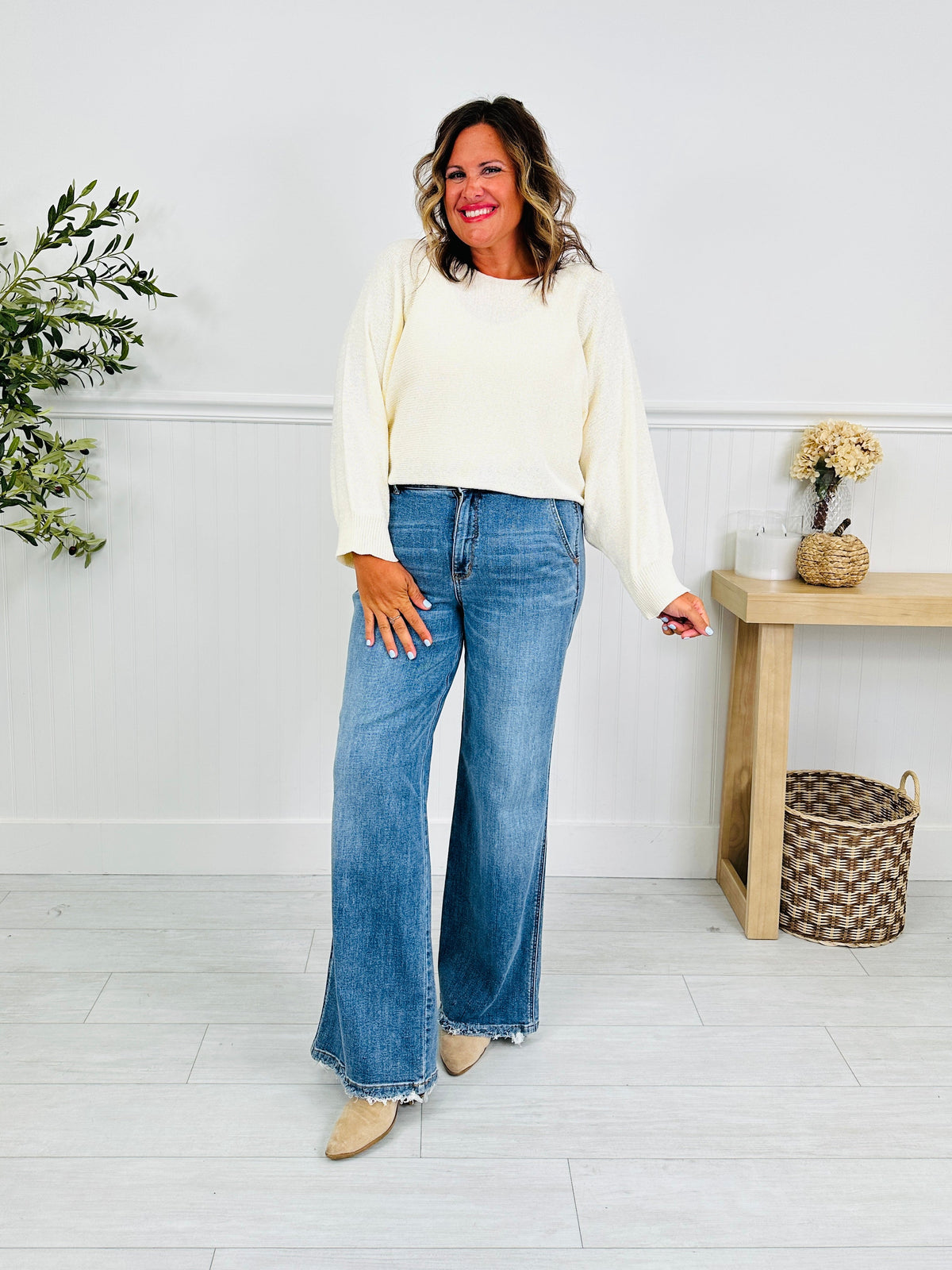 Almost Famous Retro Wide Leg Jeans