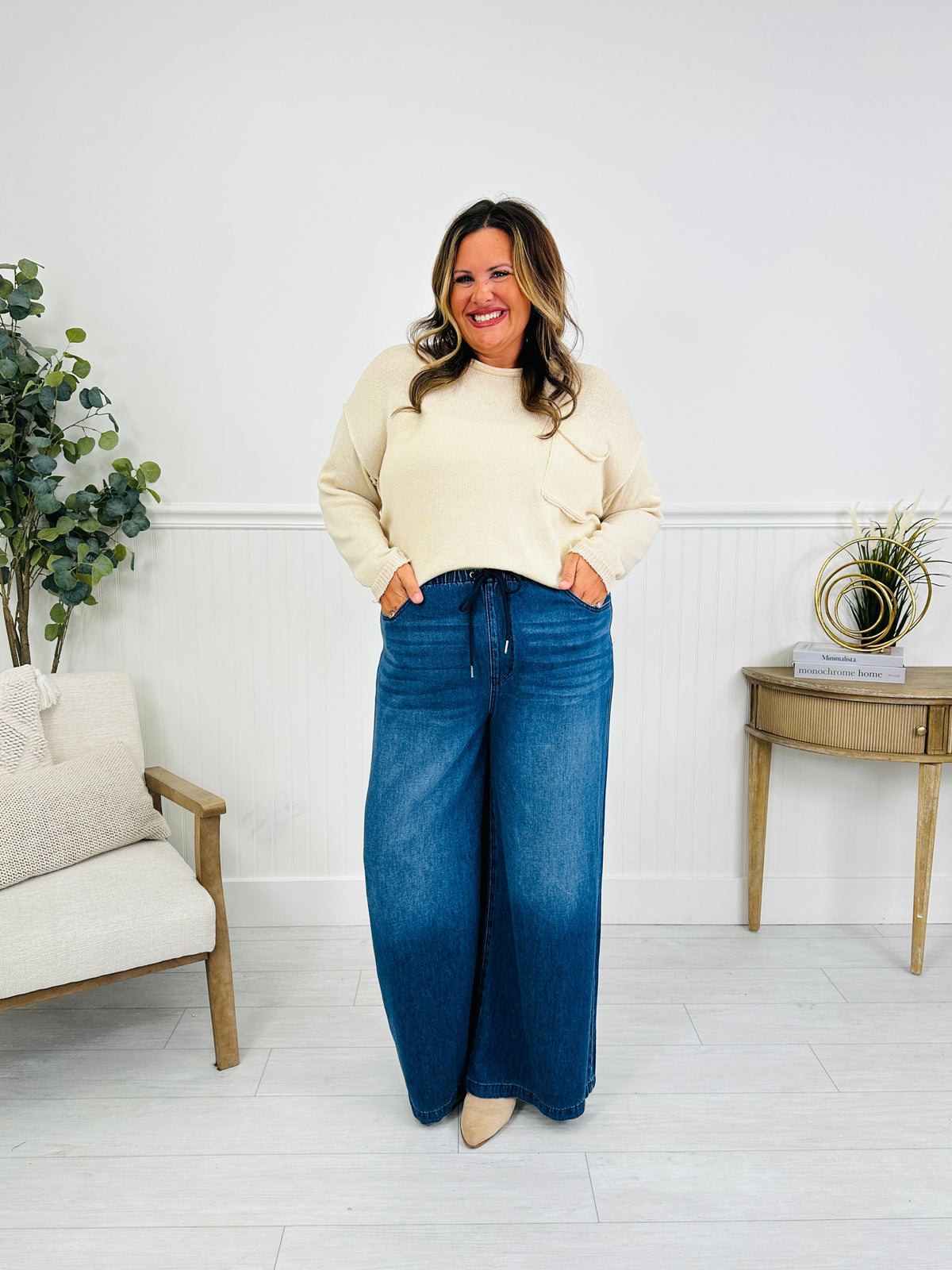 Light As A Featherweight Palazzo Jeans