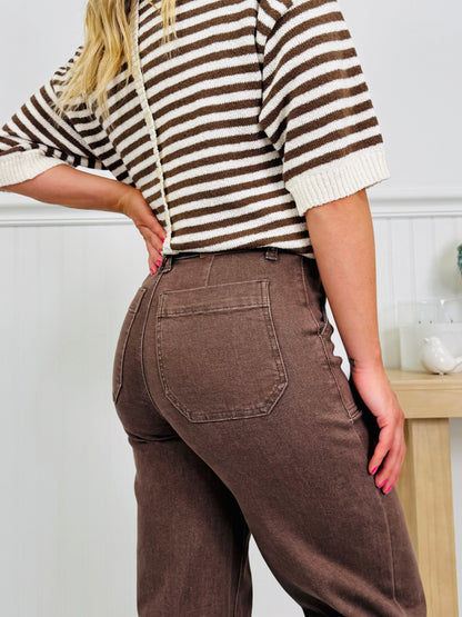 Box of Chocolates Retro Wide Jeans