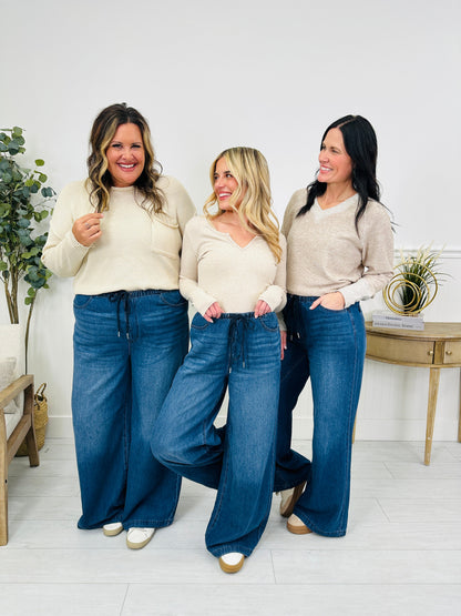 Light As A Featherweight Palazzo Jeans