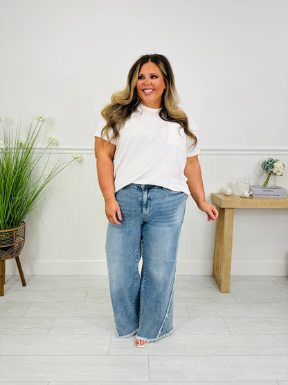 Make Your Statement Retro Wide Leg Jeans
