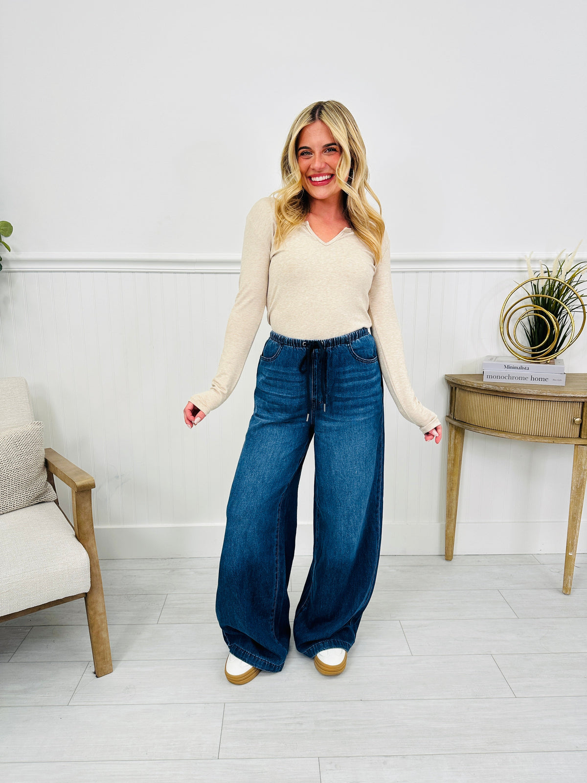 Light As A Featherweight Palazzo Jeans