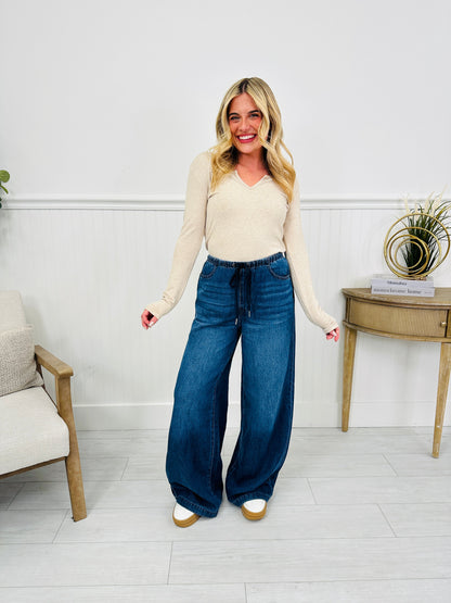 Light As A Featherweight Palazzo Jeans