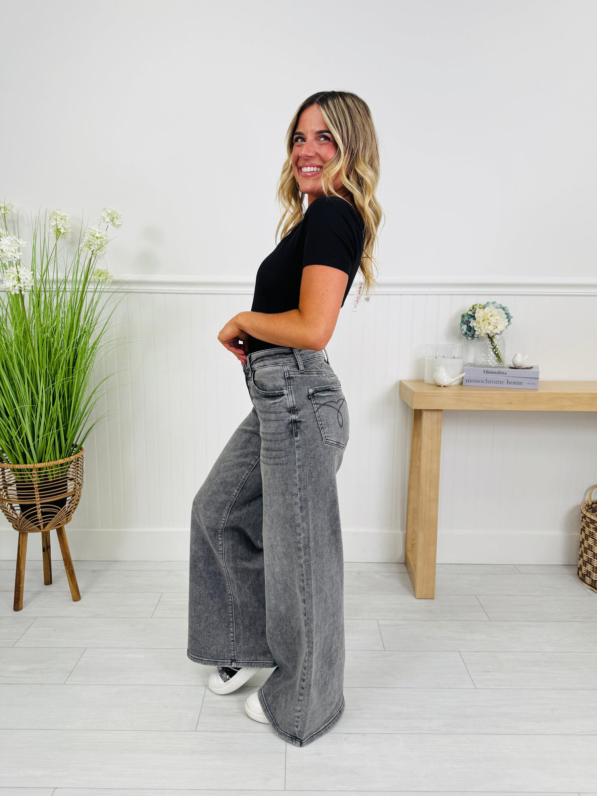 Smoke Show Palazzo Wide Leg Jeans