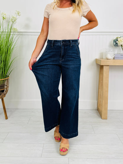 Timeless Touch Trouser Wide Leg Ankle Jeans