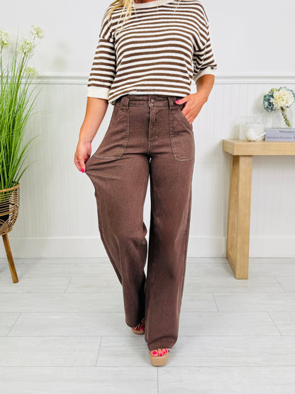 Box of Chocolates Retro Wide Jeans