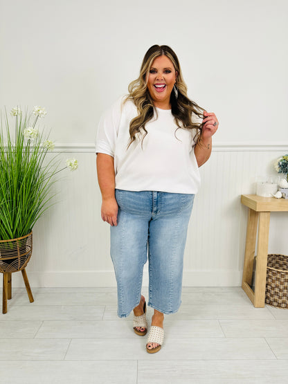 Spring Forward Cropped Wide Leg Jeans