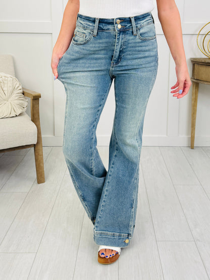 Main Attraction Vintage Wash Flares