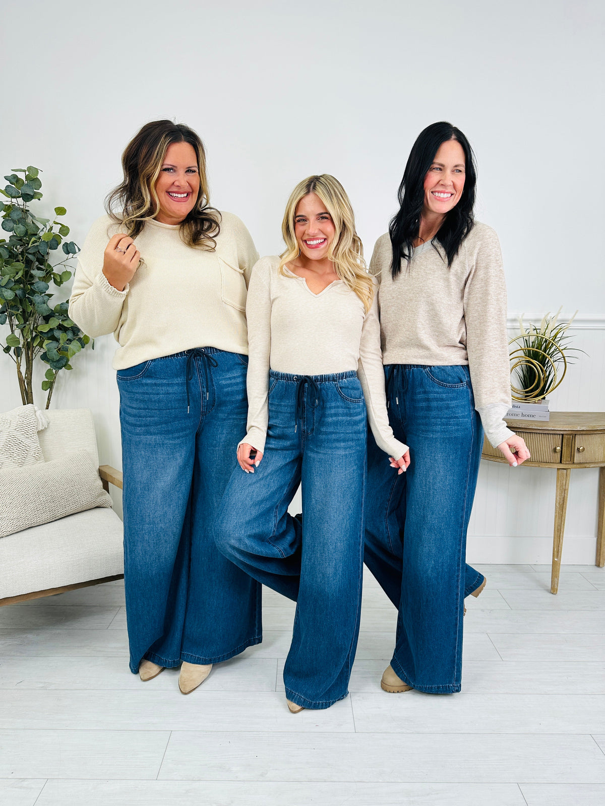 Light As A Featherweight Palazzo Jeans