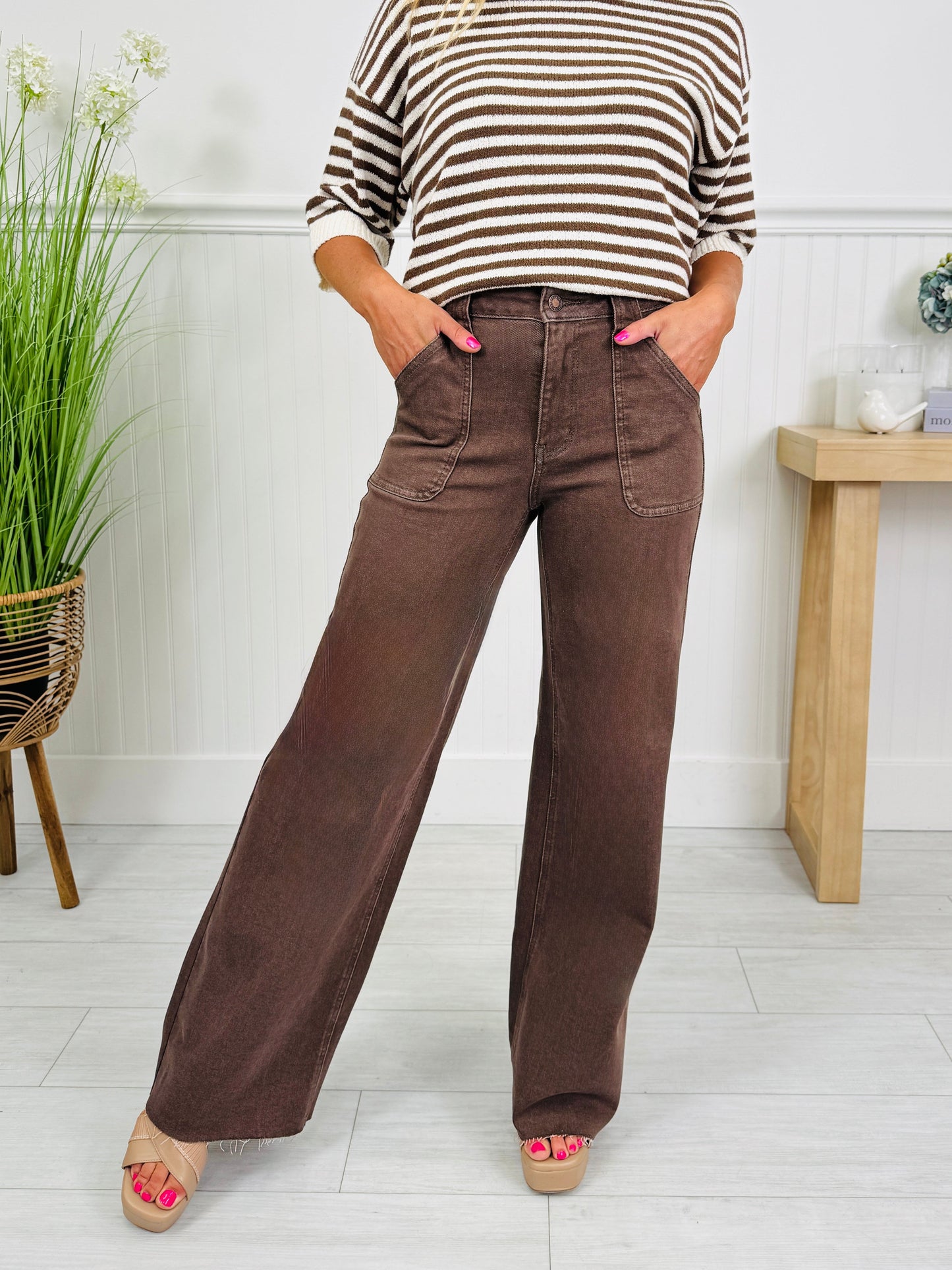 Box of Chocolates Retro Wide Jeans