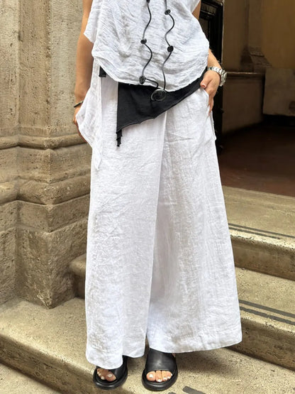 Casual wide-leg trousers