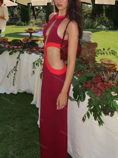 Sexy Red Party Knit Dress